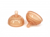Super wide-neck silicone nipple