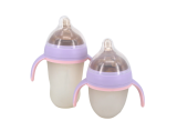 silicone wide neck feeding bottle